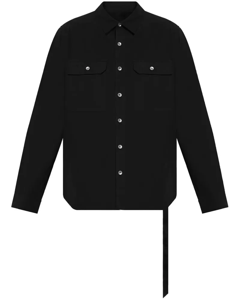 DRKSHDW by Rick Owens Hemd mit Kordelzug - Schwarz Schwarz