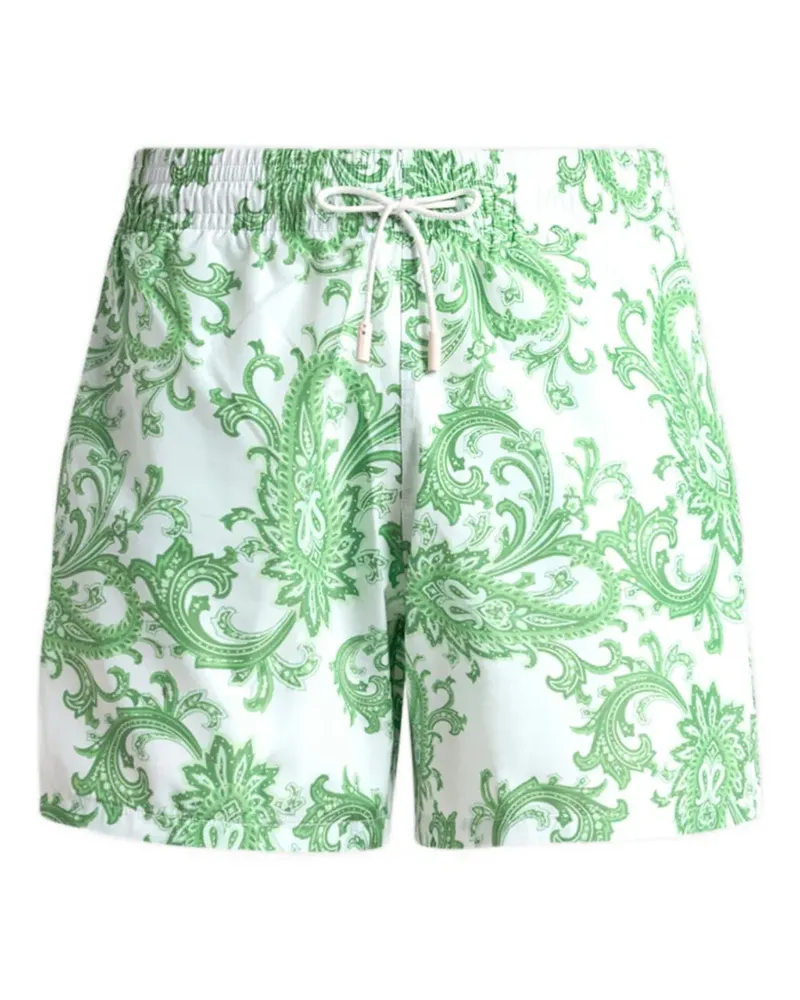 Etro paisley swim shorts - Weiß Weiß