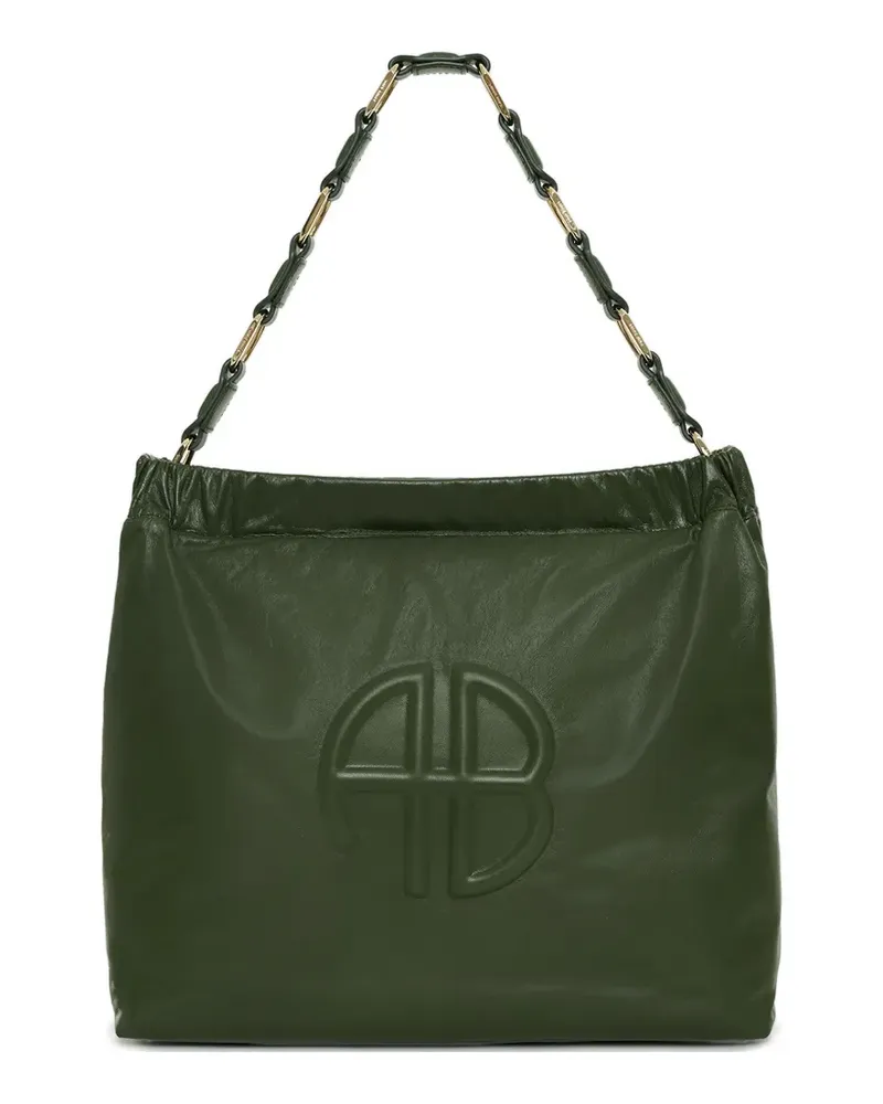 Anine Bing Kate Schultertasche mit Prägung - Grün Grün