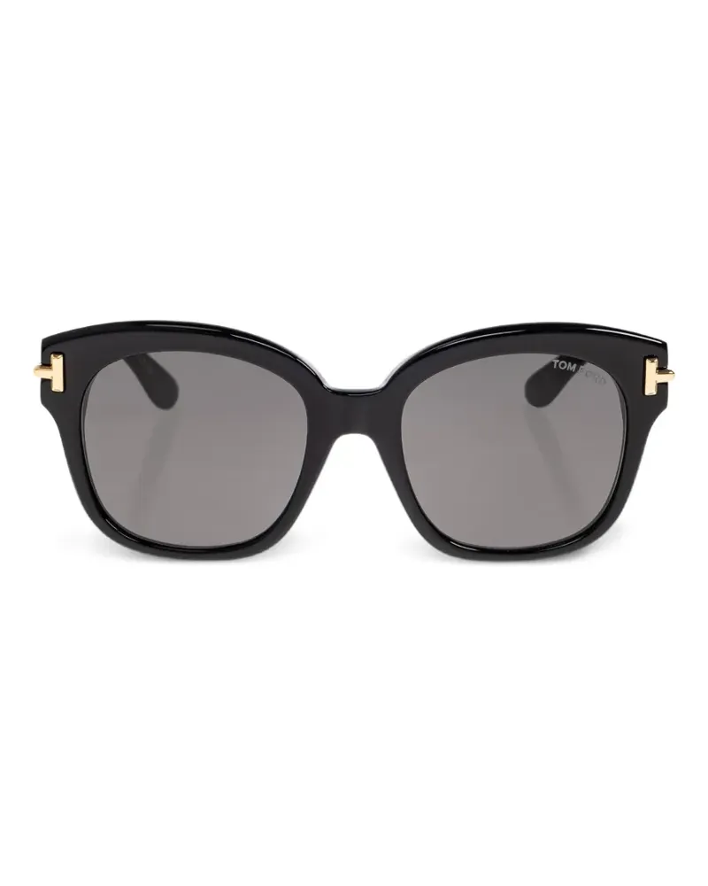Tom Ford Eckige Oversized-Sonnenbrille - Schwarz Schwarz