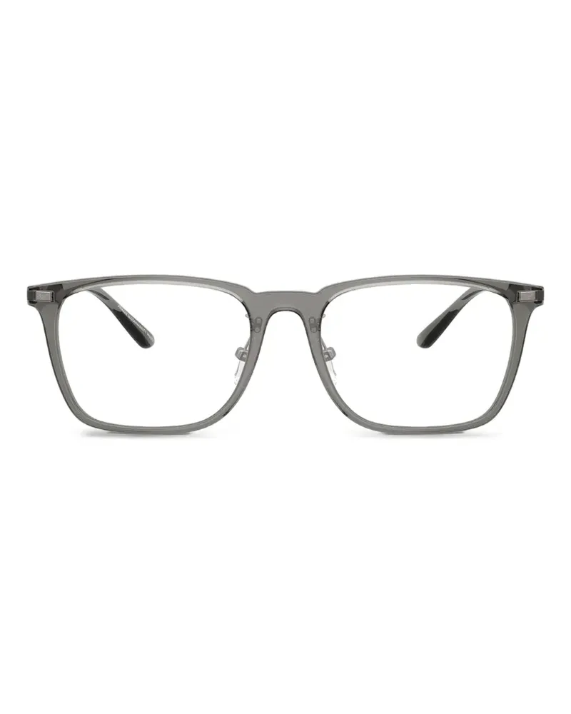 Emporio Armani Brille mit eckigem Gestell - Grau Grau
