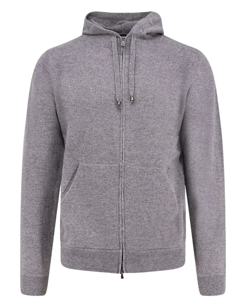 Filippo de Laurentiis zip-fastening hoodie - Grau Grau
