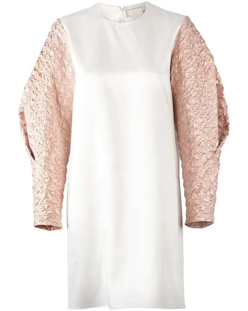 Maison Rabih Kayrouz Kleid mit Oversized-Ärmeln - Weiß Weiß