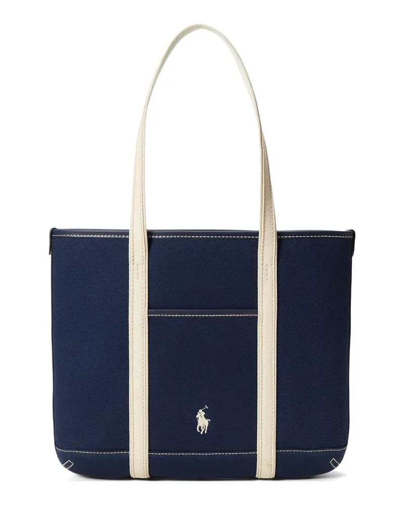Ralph Lauren embroidered logo tote bag - Blau Blau