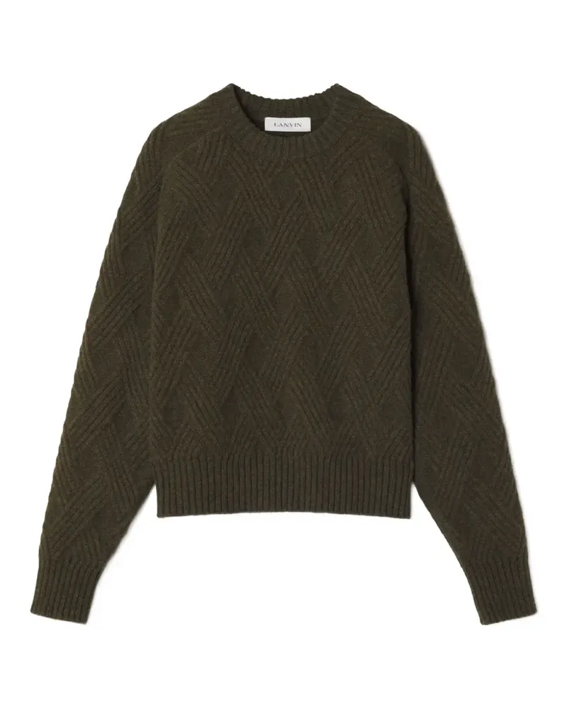 Lanvin Pullover mit Zopfmuster - Grün Grün