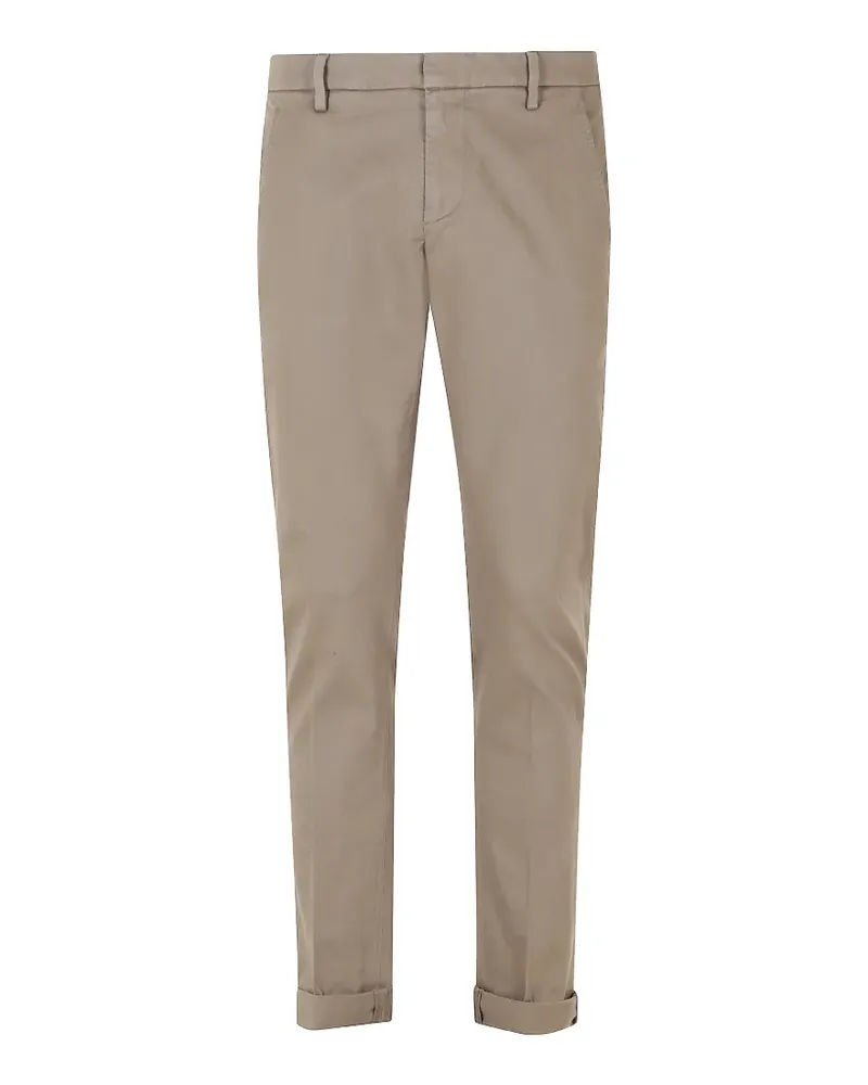 Dondup Schmale Hose mit Umschlag - Braun Braun