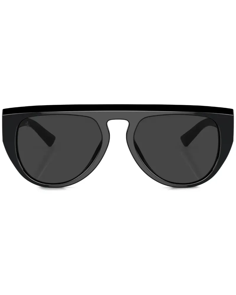 Ferrari Sonnenbrille mit ovalem Gestell - Schwarz Schwarz