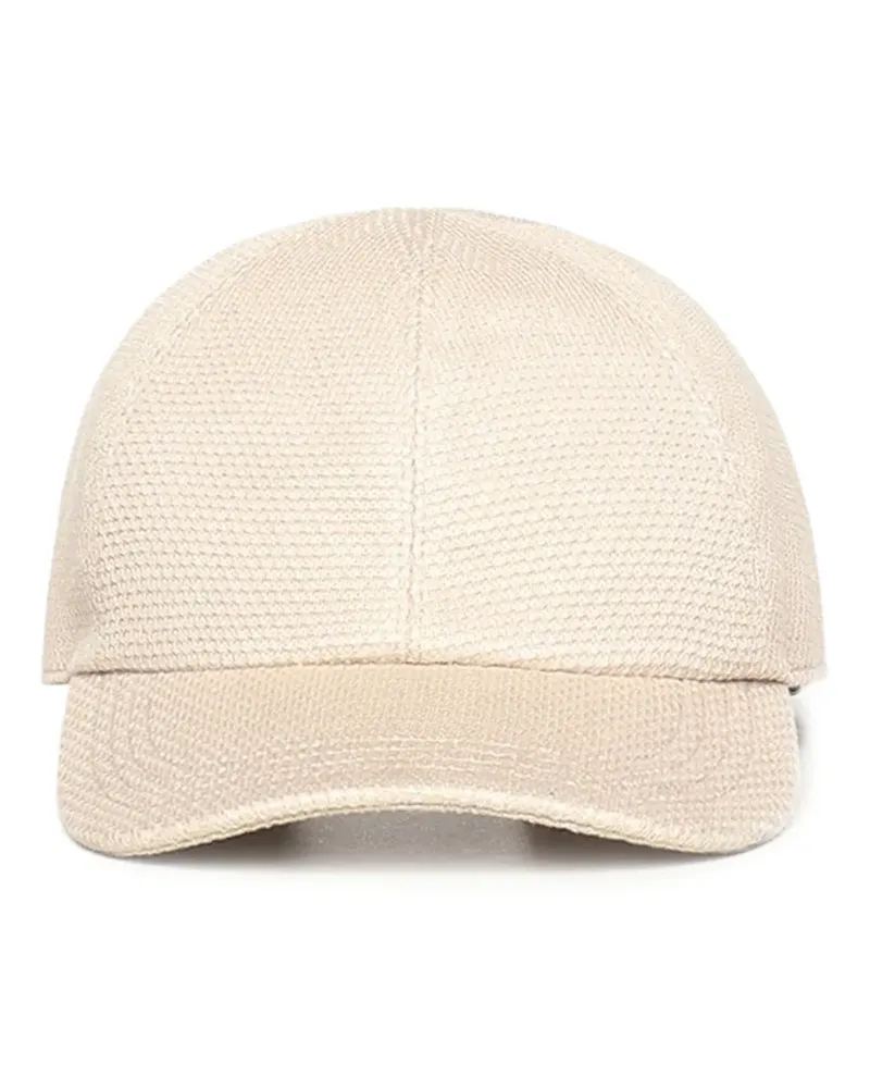 Eleventy textured baseball cap - Nude Nude