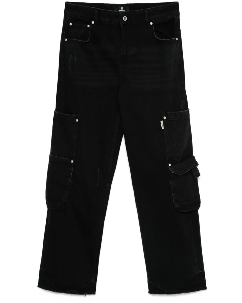 REPRESENT R3 Workshop Jeans - Schwarz Schwarz