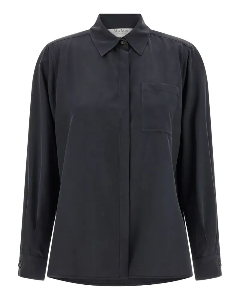 Max Mara breast-pocket long-sleeve shirt - Grau Grau
