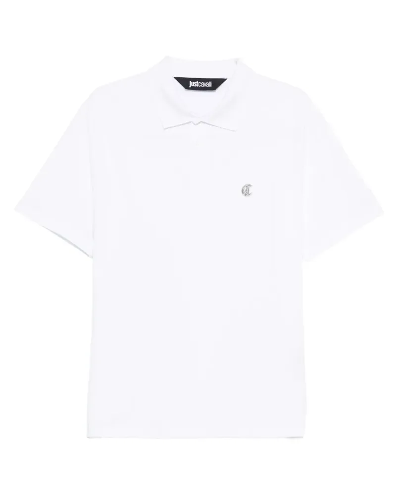 Just Cavalli Poloshirt mit Logo - Weiß Weiß