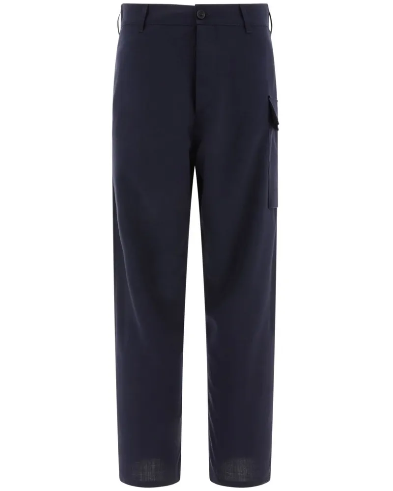 Marni Cargohose mit Logo-Stickerei - Blau Blau