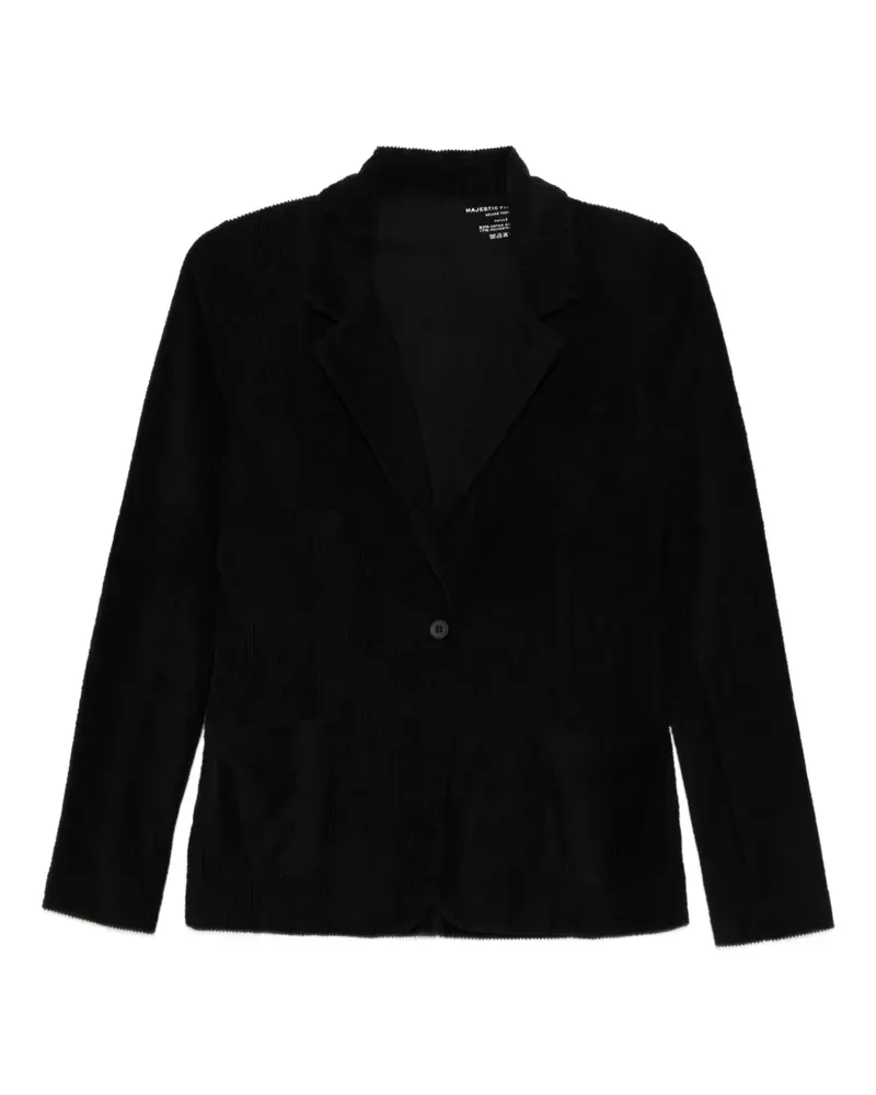 Majestic one-button two-pocket jacket - Schwarz Schwarz