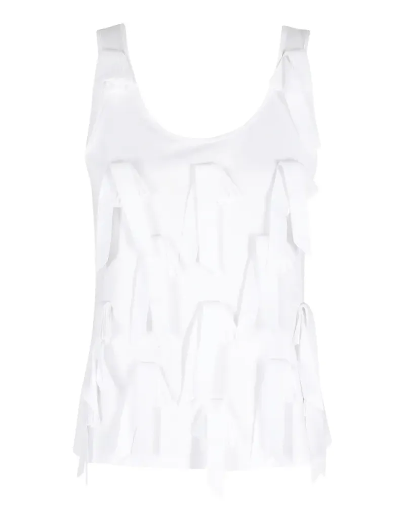 Isabelle Blanche bow-embellished sleeveless top - Weiß Weiß