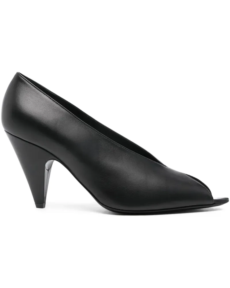 Sergio Rossi Pumps aus Leder - Schwarz Schwarz