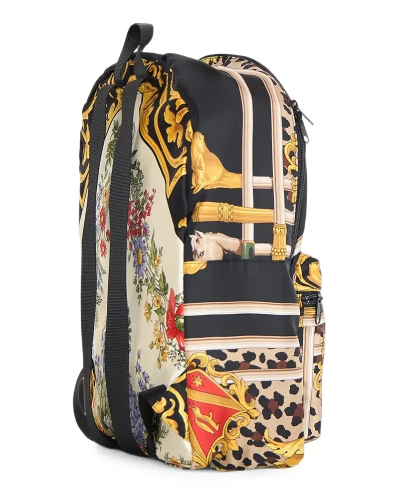 Junya Watanabe Rucksack mit Schal-Print - Mehrfarbig Mehrfarbig