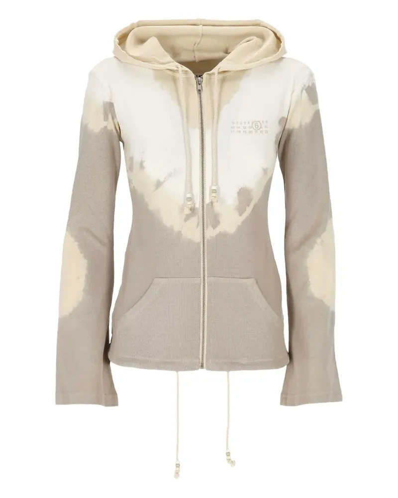 Maison Margiela Kapuzenjacke mit Batikmuster - Nude Nude