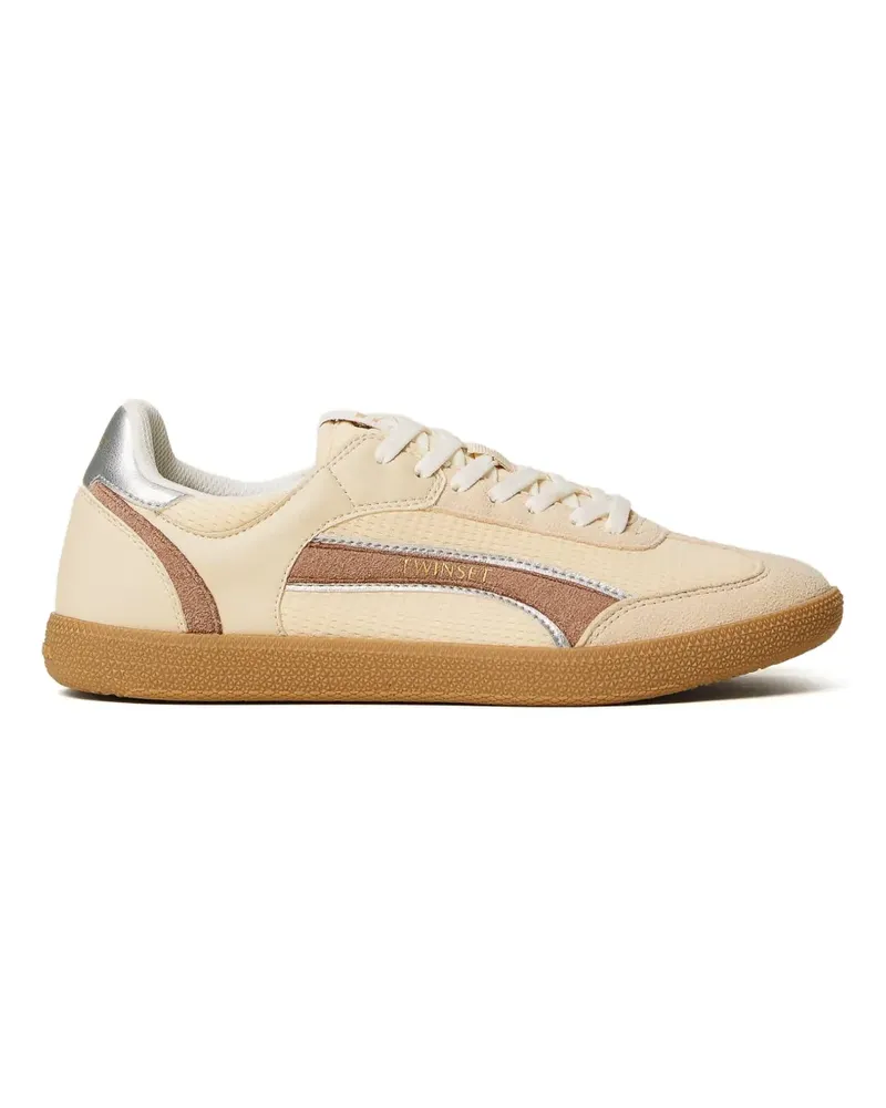 Twin-Set Sneakers mit Kontrasteinsätzen - Nude Nude