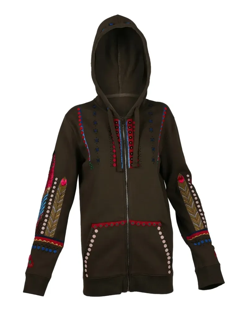 Valentino Garavani embellished hoodie - Grün Grün