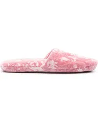 Versace Slipper mit Jacquard Rosa