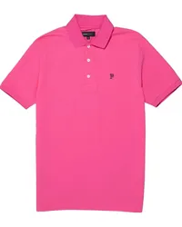 PURPLE BRAND Pikee-Poloshirt mit Logo-Schild Rosa