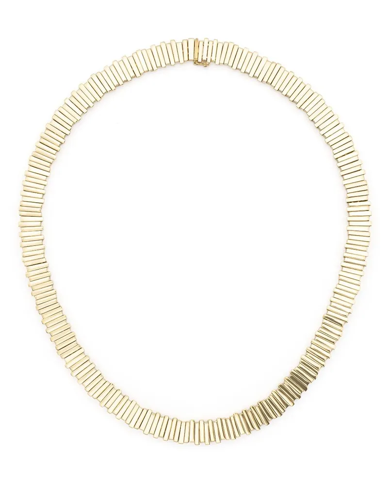 Suzanne Kalan 18kt mini Stacker Tennis Gelbgoldhalskette Gold