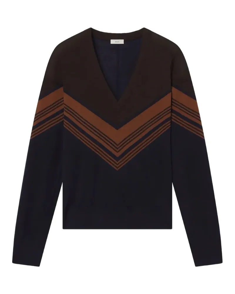 A.L.C. A C. Nicole Pullover mit Zickzackmuster - Blau Blau