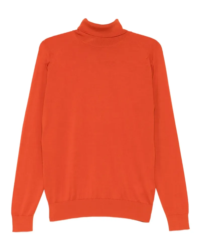 John Smedley Harvey top - Orange Orange