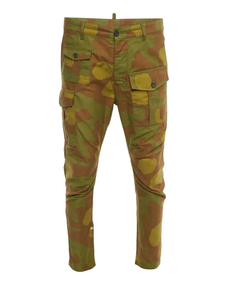 Dsquared2 camouflage-pattern cargo pants - Grün Grün