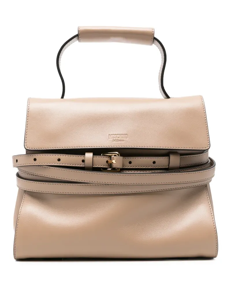 Moschino Tote Bag mit Gürtel - Nude Nude
