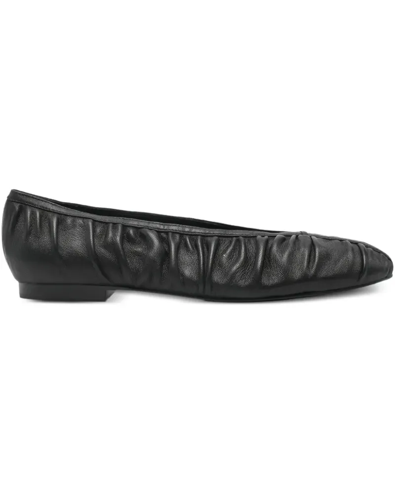 Bibi Lou ruched ballet flats - Schwarz Schwarz