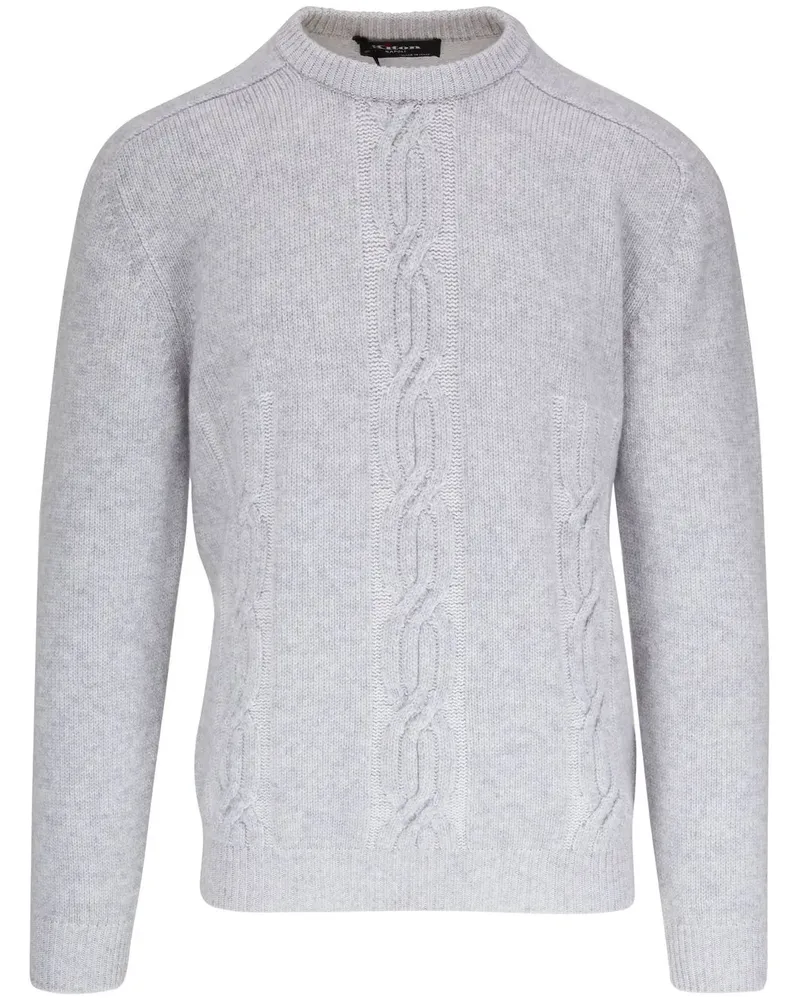 Kiton Kaschmirpullover mit Rundhalsausschnitt - Grau Grau