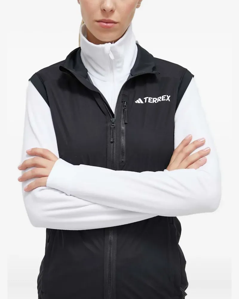 adidas Kapuzenweste mit Reißverschluss - Schwarz Schwarz