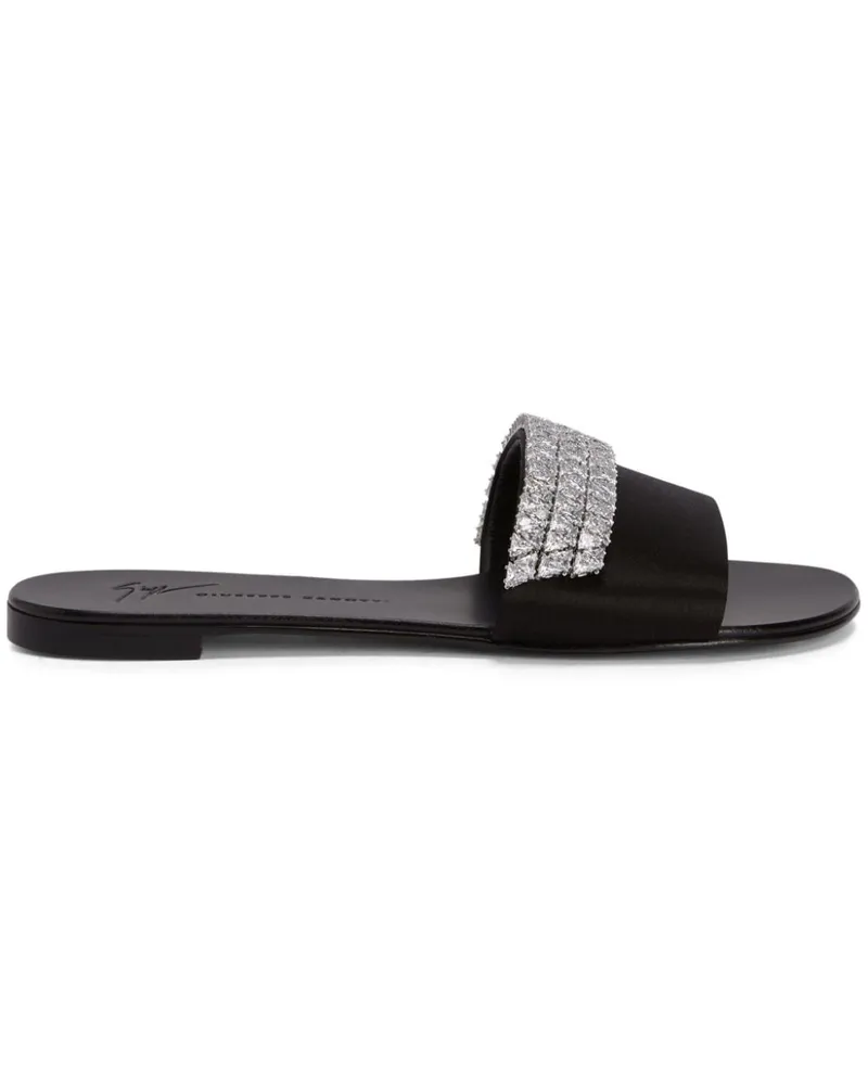 Giuseppe Zanotti Sandalen mit Strass - Schwarz Schwarz