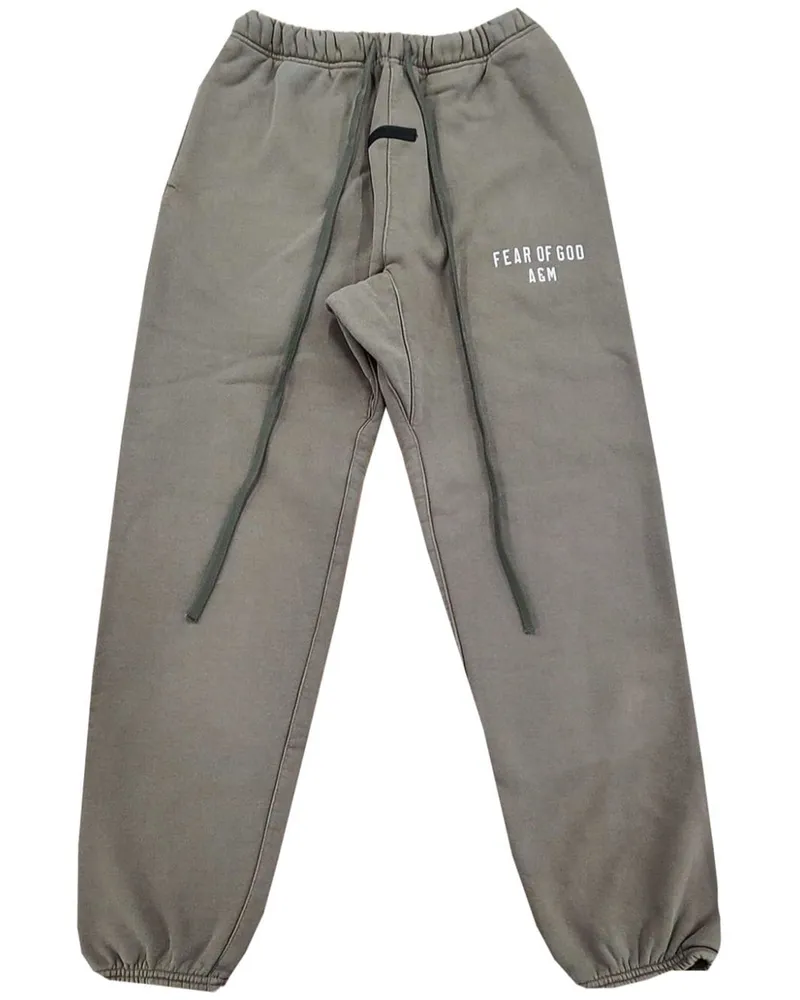Fear of God Jogginghose mit Logo-Print - Grün Grün