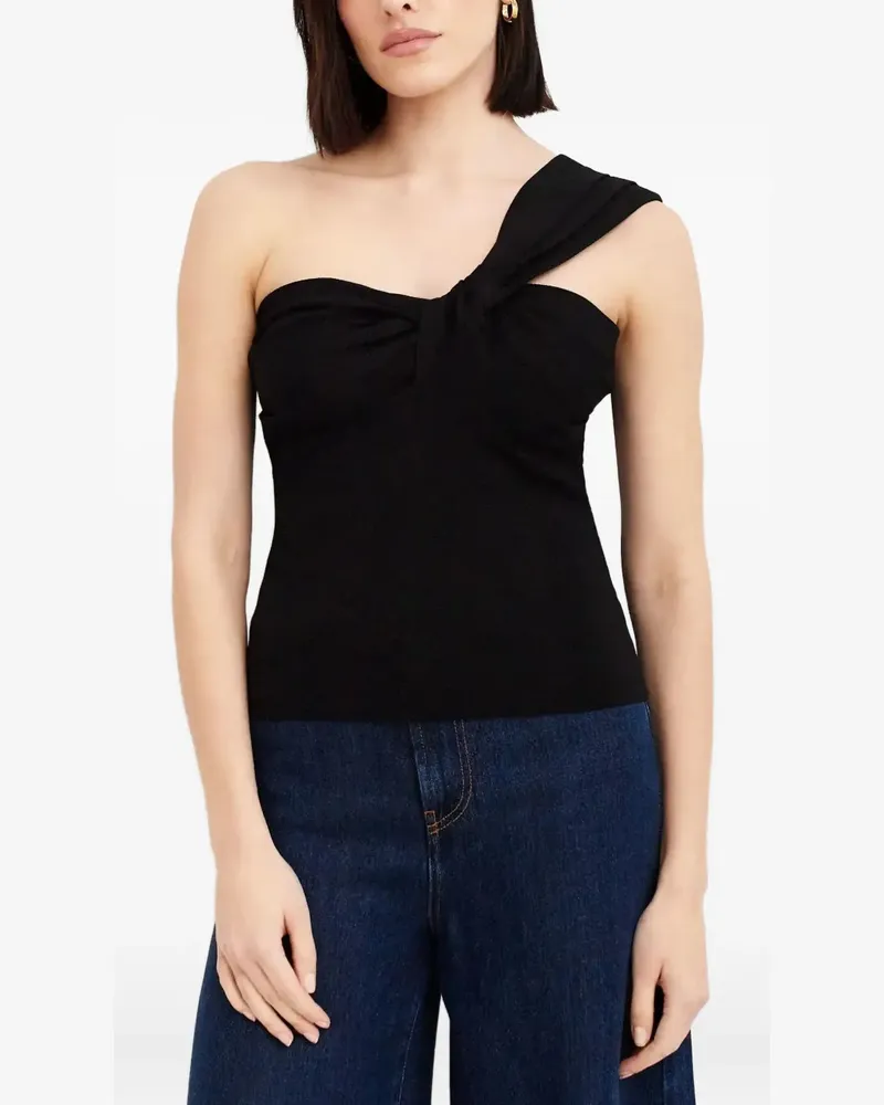 P.A.R.O.S.H. P.A.R.O H. one-shoulder top - Schwarz Schwarz