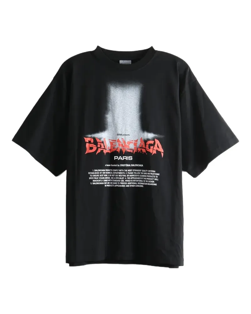 Balenciaga The Door graphic-print T-shirt - Schwarz Schwarz