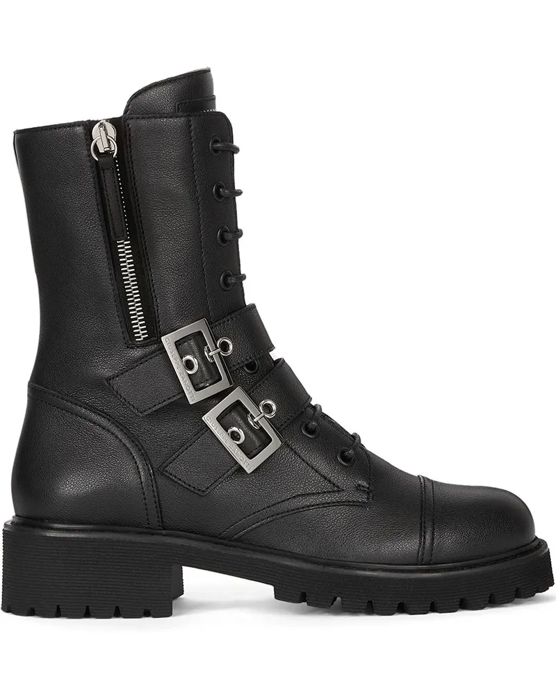 Giuseppe Zanotti Urban Biker Stiefel - Schwarz Schwarz