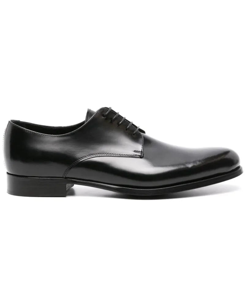 D4.0 Derby-Schuhe aus weichem Leder Schwarz