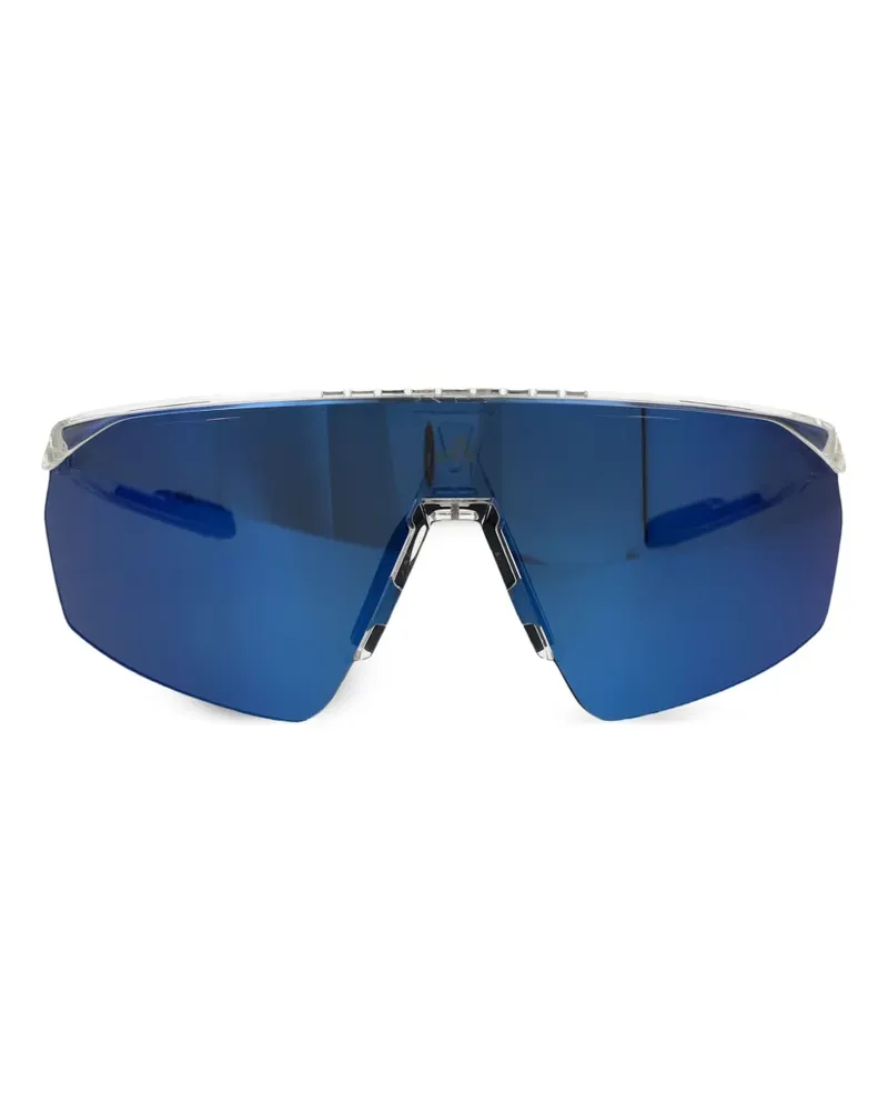 adidas Sonnenbrille mit eckigem Gestell - Blau Blau