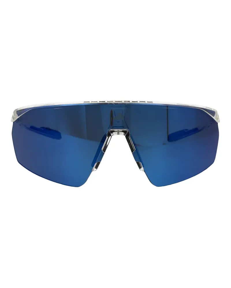 adidas Sonnenbrille mit eckigem Gestell - Blau Blau