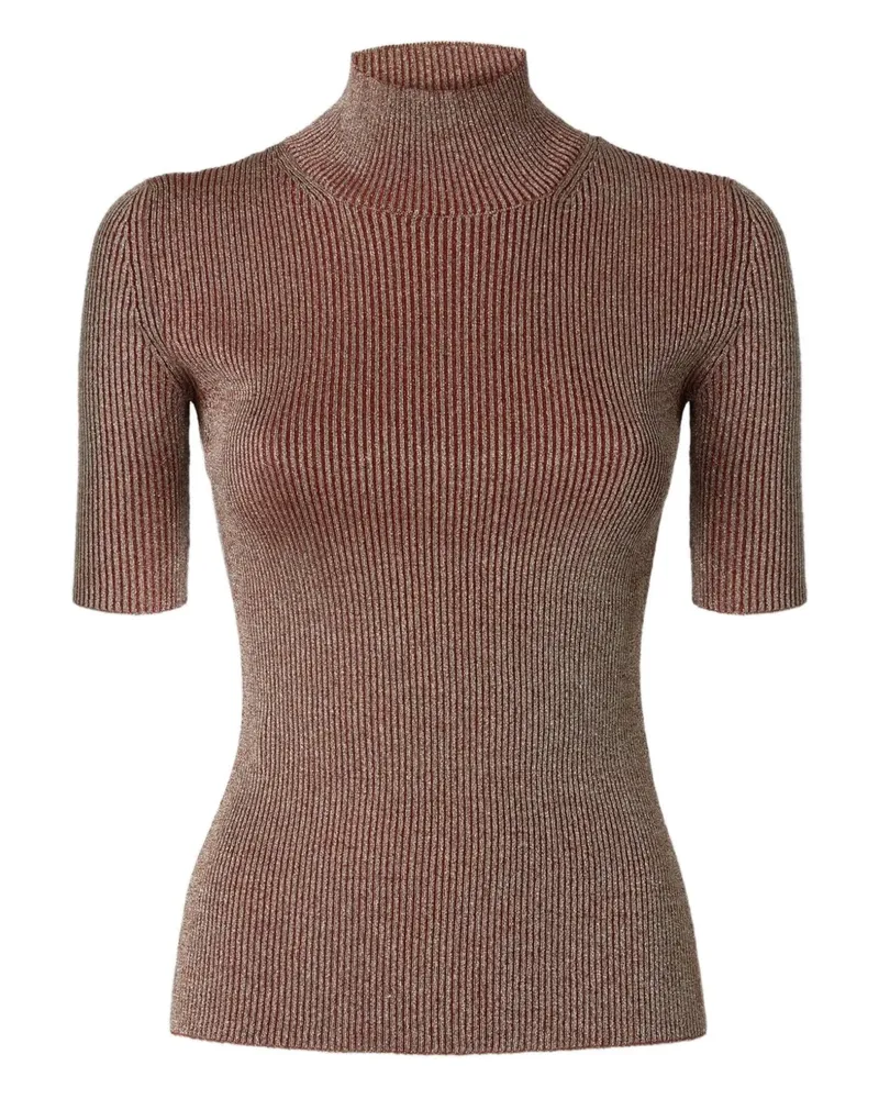 Missoni Geripptes Top im Metallic-Look - Rosa Rosa