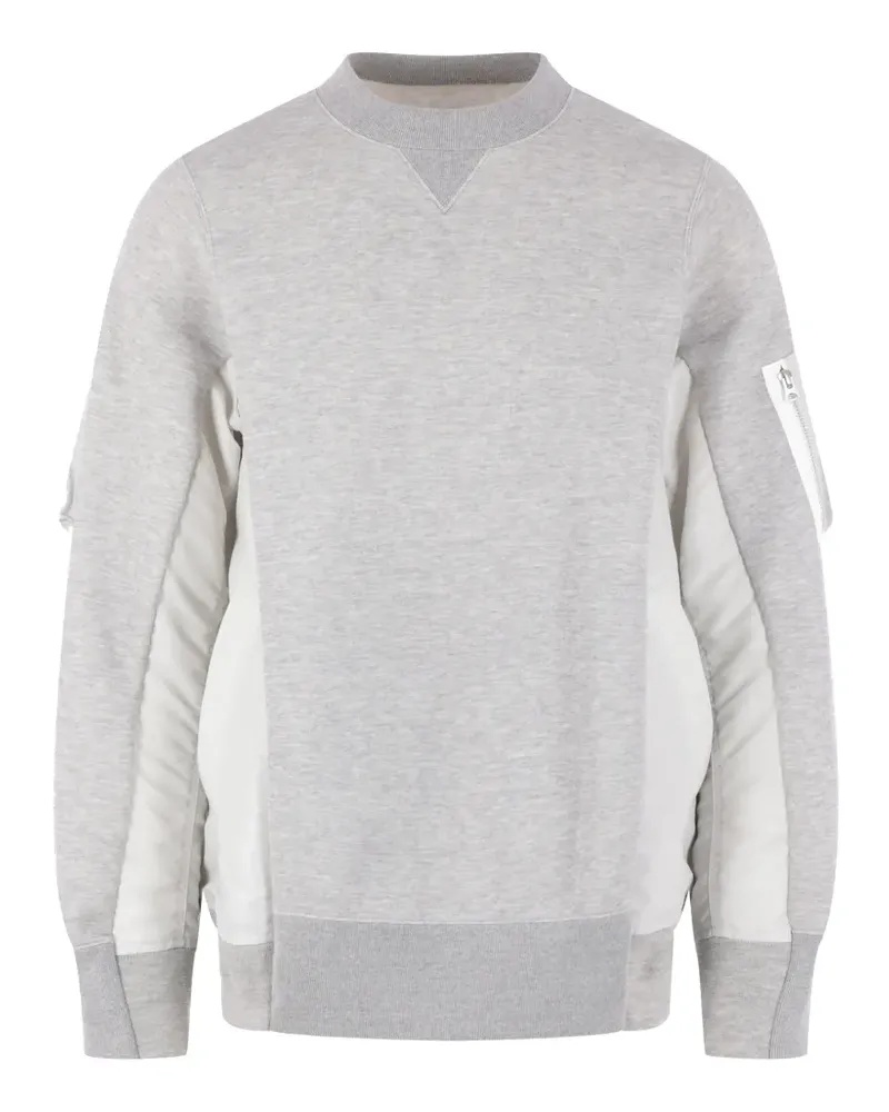 Sacai Pullover mit Rundhalsausschnitt - Grau Grau