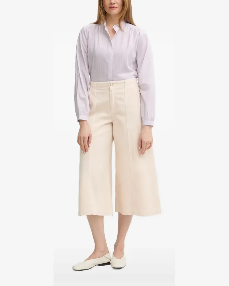 Marc O'Polo striped gathered-detail blouse - Violett Violett