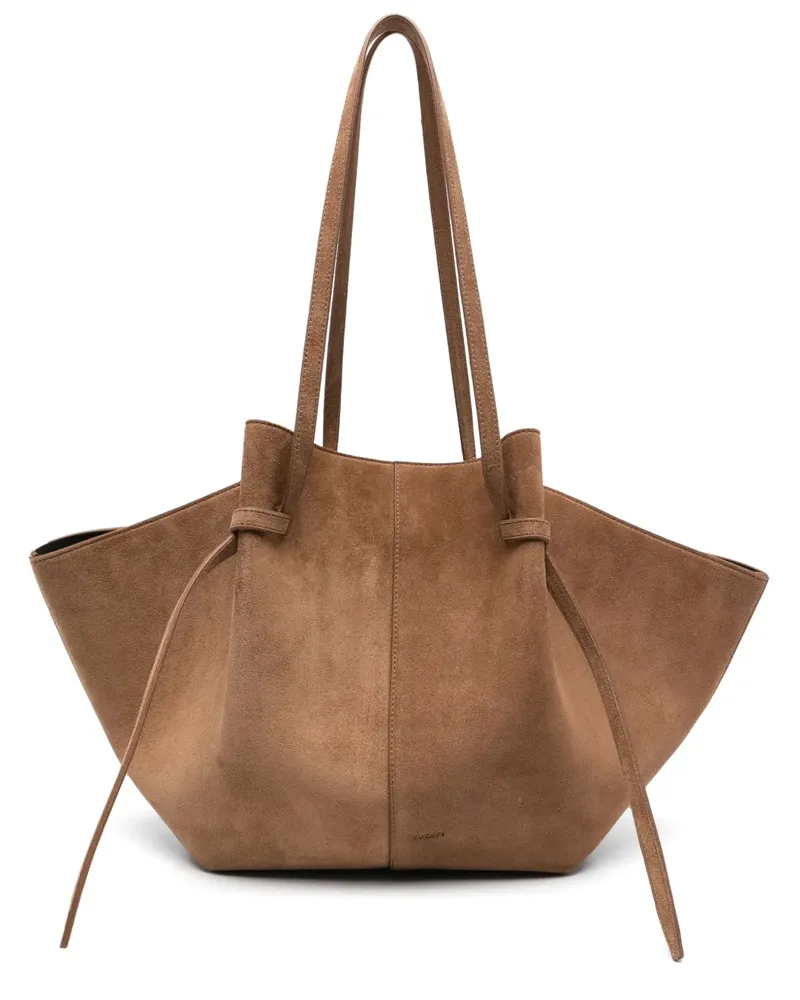 YUZEFI Große Mochi Handtasche - Braun Braun