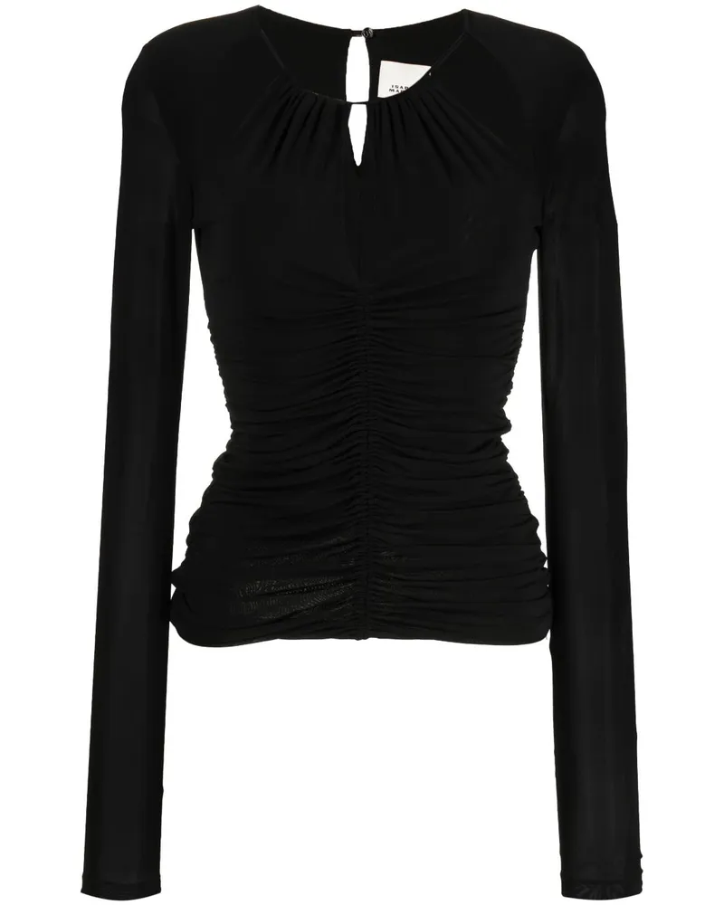 Isabel Marant Levona Oberteil - Schwarz Schwarz