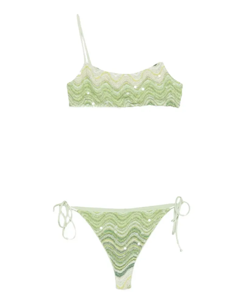 MC2 Saint Barth Sadie sequin-embellished bikini - Grün Grün