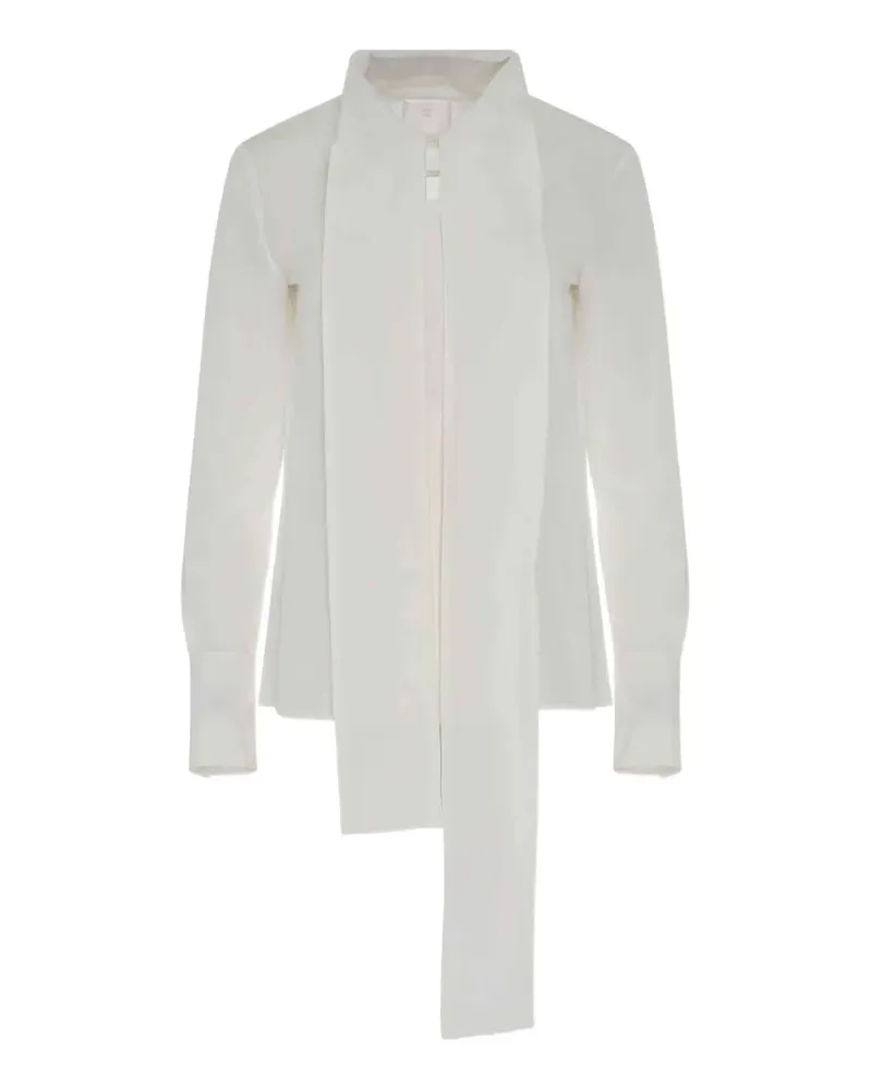 Givenchy lavallière-neck silk blouse - Weiß Weiß