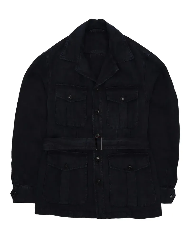 Fortela Clint belted jacket - Blau Blau