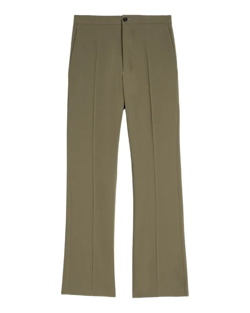 Jil Sander Hose aus Woll-Twill - Grün Grün